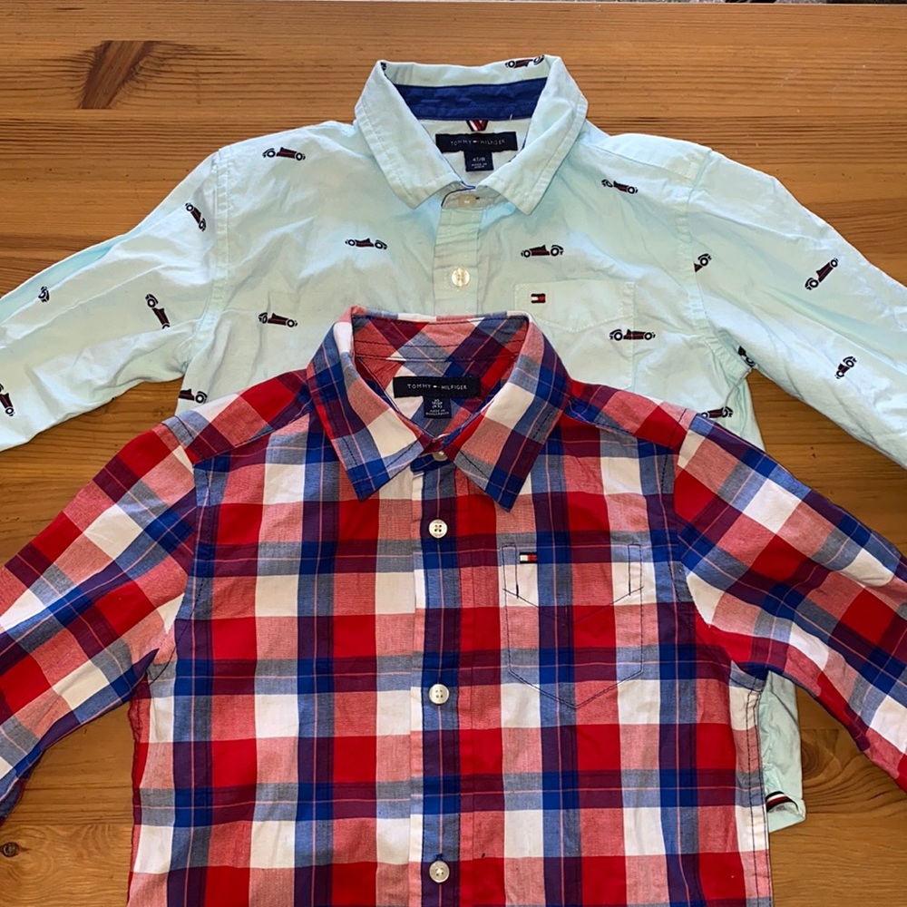 Tommy Hilfiger button up boys shirts size 4-5 year